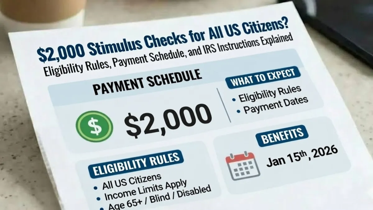 $2,000 Stimulus Checks for All US Citizens